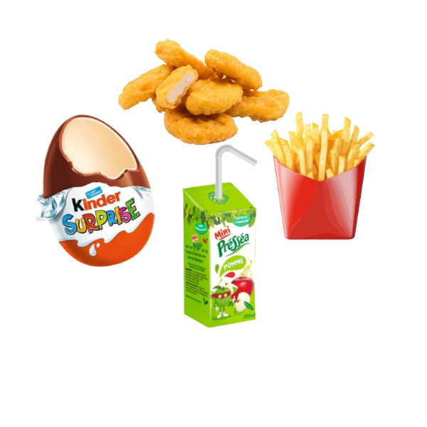 4X Nuggets + Portion frite + Kinder + Préséa